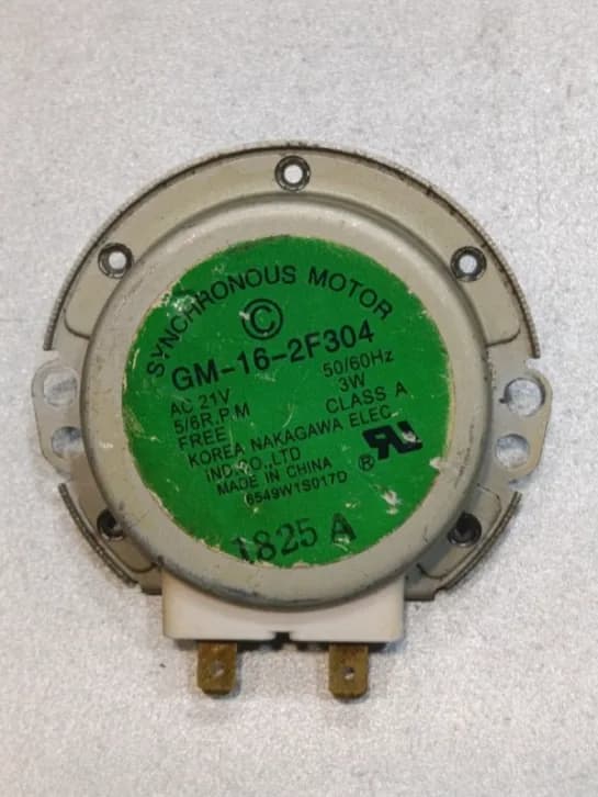 Двигатель вращения поддона микроволновой печи GM-16-2F304 6549W1S017D 21VAC 5/6 RPM 3W  уценка