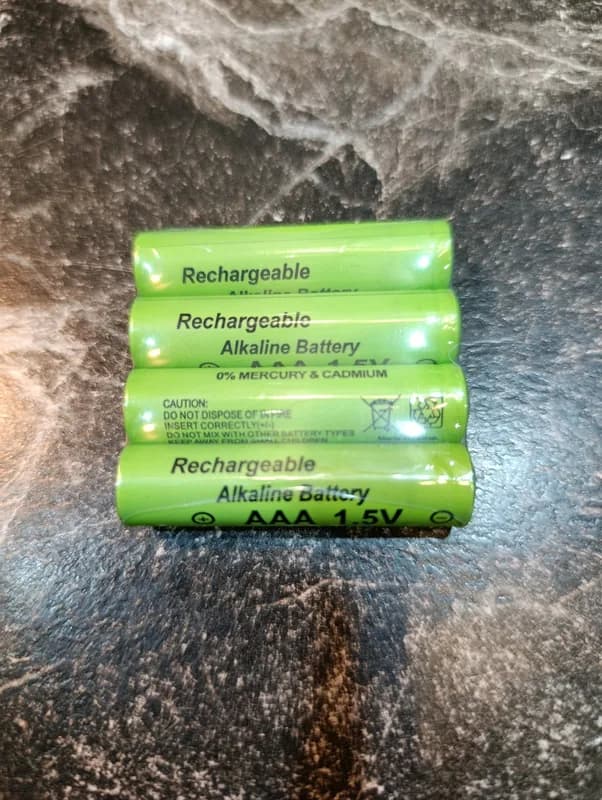 4шт. Перезаряжаемые батарейки AAA 1.5V Daweikala 3000 мАч (Green)