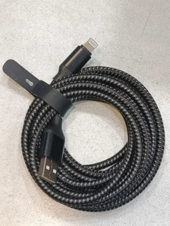 Зарядка для iPhone, iPad, iPod, AirPods, кабель Lightning-USB (3м 2.4A), зарядное устройство для телефона
