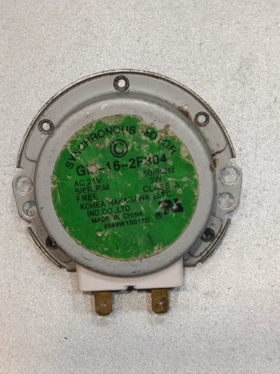 Двигатель вращения поддона микроволновой печи GM-16-2F304 6549W1S017D 21VAC 5/6 RPM 3W  уценка