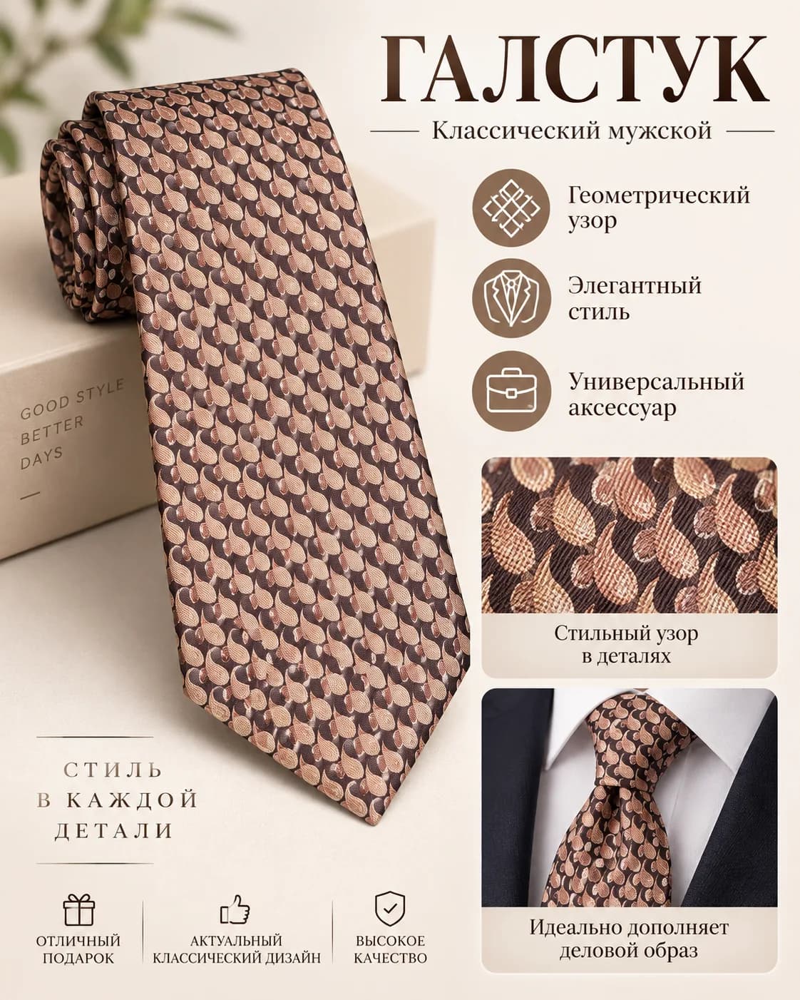 Мужской галстук.