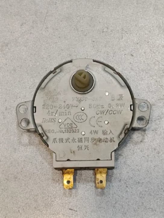 Двигатель вращения поддона микроволновой печи TYJ50-8A7 240V 0,2W 4r/min уценка